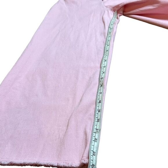 Gianni Bini Pants Cropped Raw Hem Pink High Rise Size 4 - Picture 7 of 8